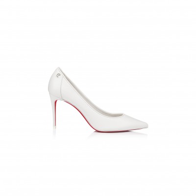 CHRISTIAN LOUBOUTIN SPORTY KATEPUMPS-NAPPA LEATHER-BIANCO-WOMEN 1240544W302